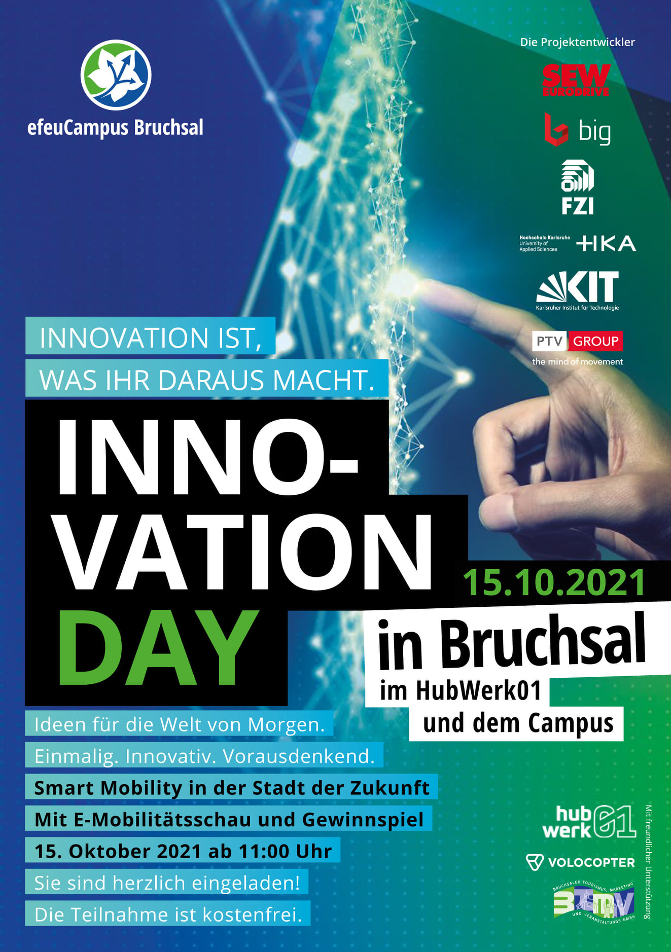 Innovation Day im Hubwerk01 in Bruchsal am Freitag den 15.10.2021 ...